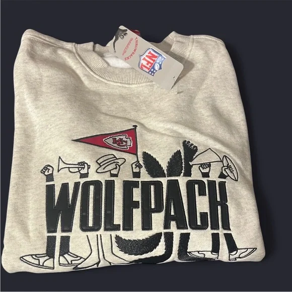Mitchell & Ness Gray Crewneck Sweater - Picture 1 of 4